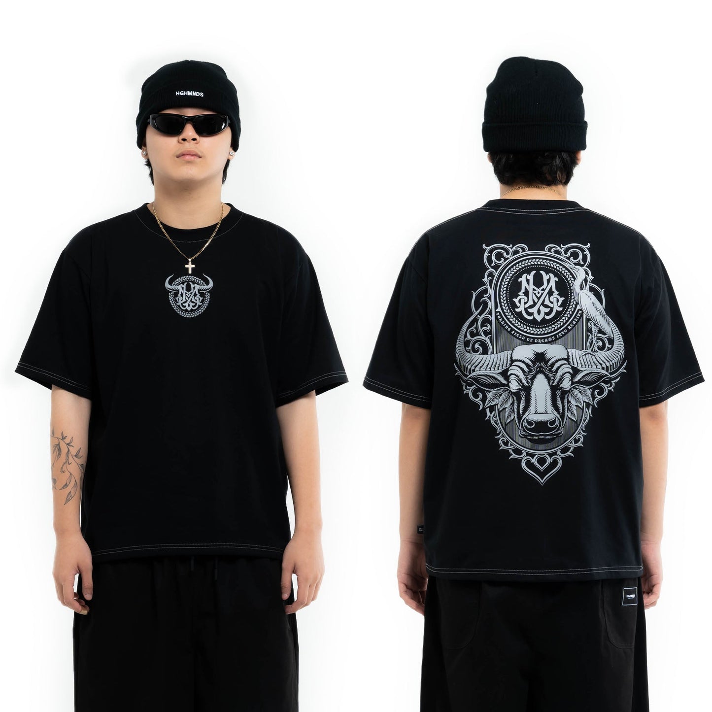 T-Shirt Horned Guard Coton Bio - Force & Détermination
